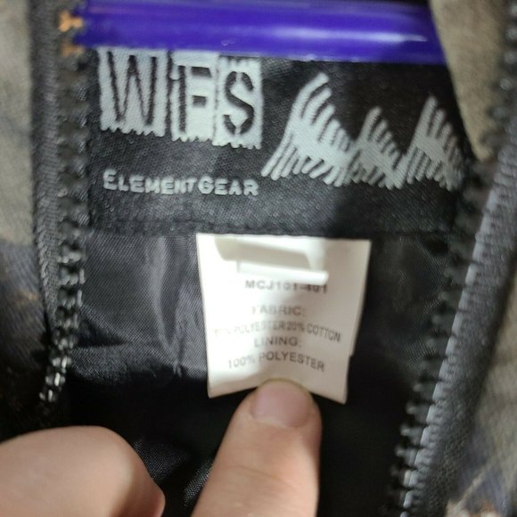 WFS Element Gear Burly Camo Men's Sz 2XL Insulated Hooded Hunting Coat Jacket - Picture 3 of 4